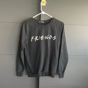 FRIENDS (show) merch black crew neck in size small by ZSIIBO